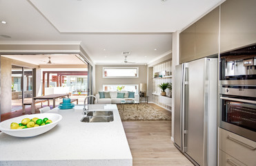 A well-equipped kitchen area