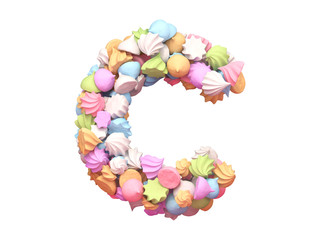 Meringue colorful font