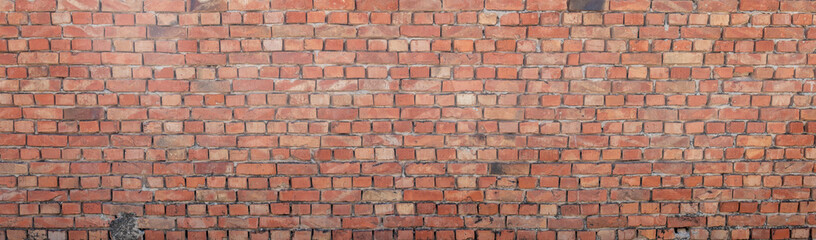 Old Weathered Red Bricks Wall Texture