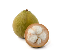 Santol fruit isolated on the white background