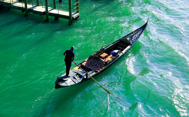 Gondola in the Venice, Italy