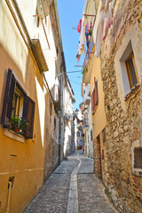 An alley in the village of Maranola in central Italy