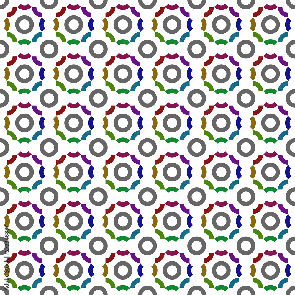 Poster colorful circle pattern background. abstract seamless pattern design template.