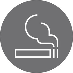 Smoking Cigarette Tobacco Outline Icon