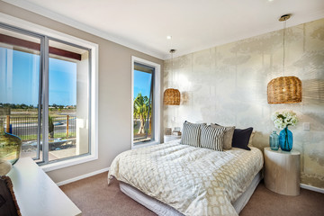 A plush double-bed room