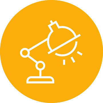 recommend clip art: Office Desk Lamp Outline Icon