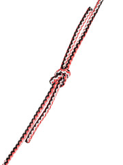 Thief knot tied on synthetic rope cut out