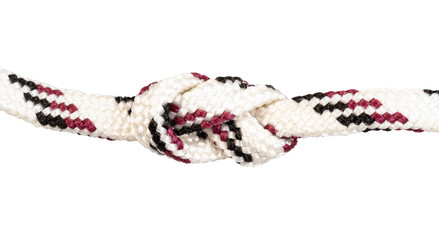 figure-eight knot knot tied on synthetic rope