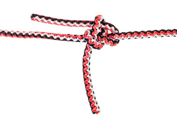 another side of heaving line bend tied on rope