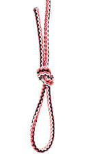 another side of overhand loop tied on rope