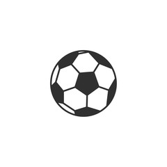 Obraz premium Football icon isolated on white background. soccer ball symbol. ball logo design illustration