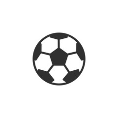 Fototapeta premium Football icon isolated on white background. soccer ball symbol. ball logo design illustration