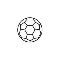 Football icon isolated on white background. soccer ball symbol. ball logo design illustration