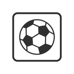 Fototapeta premium Football icon isolated on white background. soccer ball symbol. ball logo design illustration