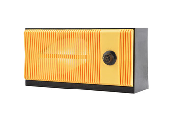 Retro radio on white