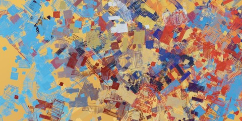 Artistic sketch backdrop material. Abstract geometric pattern. Chaos and random. Modern art drawing painting. 2d illustration. Digital texture wallpaper. 