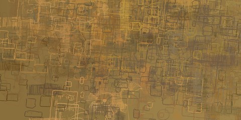 Obraz premium Artistic sketch backdrop material. Abstract geometric pattern. Chaos and random. Modern art drawing painting. 2d illustration. Digital texture wallpaper. 