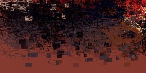 Artistic sketch backdrop material. Abstract geometric pattern. Chaos and random. Modern art drawing painting. 2d illustration. Digital texture wallpaper. 