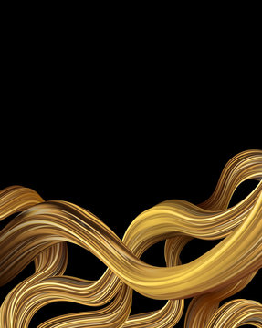 luxury gold flow design. Modern Golden flow poster. Liquid gold wave shape on black background. Trendy gradient shapes composition. Abstract liquid shape. stylish metallic wavy geometric background.