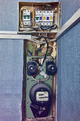 Burnt fuse box home wiring diagram with meter.