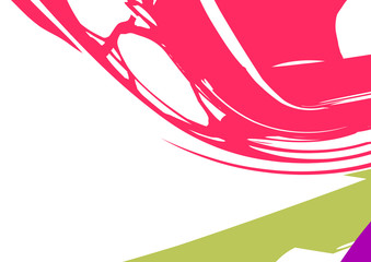 Modern art. Colorful contemporary artwork. Color geometric strokes.