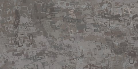 Fototapeta premium Artistic sketch backdrop material. Abstract geometric pattern. Chaos and random. Modern art drawing painting. 2d illustration. Digital texture wallpaper. 