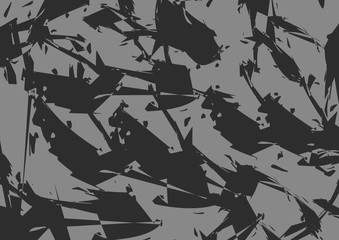 Black grey and white geometric abstraction. Minimal art.