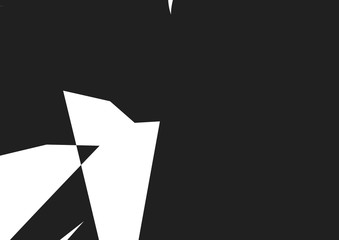 Black grey and white geometric abstraction. Minimal art.