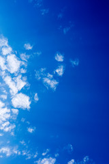 Summer blue sky with clouds high quality fifty megapixels
