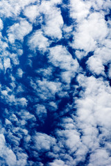Summer blue sky with clouds high quality fifty megapixels