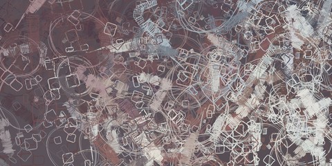 Artistic sketch backdrop material. Abstract geometric pattern. Chaos and random. Modern art drawing painting. 2d illustration. Digital texture wallpaper. 