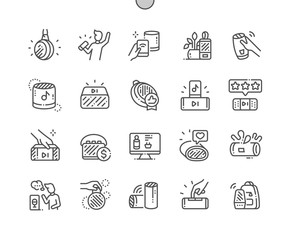 Portable Bluetooth Speaker Well-crafted Pixel Perfect Vector Thin Line Icons 30 2x Grid for Web Graphics and Apps. Simple Minimal Pictogram