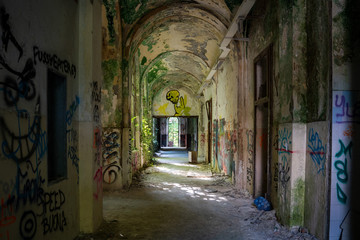 Abandoned creepy and scary mental hospital in Italy