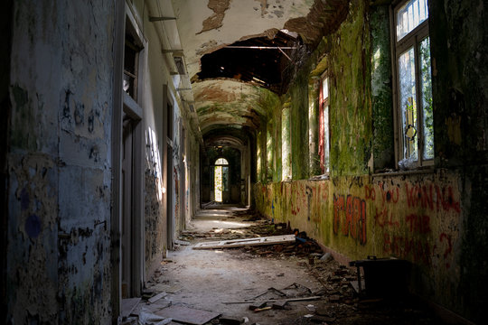 Abandoned creepy and scary mental hospital in Italy