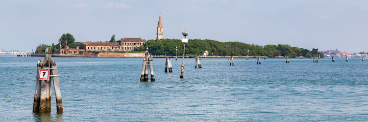 Poveglia island in Venice, Italy