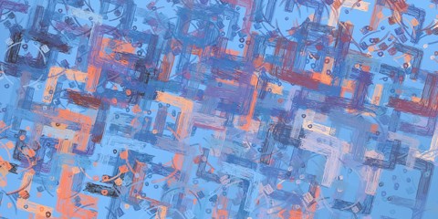 Artistic sketch backdrop material. Abstract geometric pattern. Chaos and random. Modern art drawing painting. 2d illustration. Digital texture wallpaper.