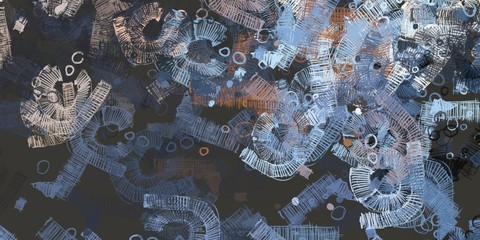 Artistic sketch backdrop material. Abstract geometric pattern. Chaos and random. Modern art drawing painting. 2d illustration. Digital texture wallpaper.