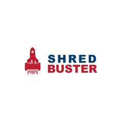 Fototapeta premium shred paper company logo design simple 