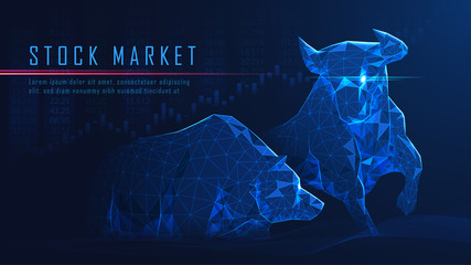 Concept art of Bullish vs Bearish
