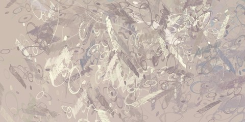 Artistic sketch backdrop material. Abstract geometric pattern. Chaos and random. Modern art drawing painting. 2d illustration. Digital texture wallpaper.