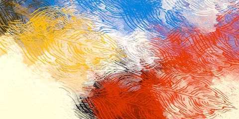 Artistic sketch backdrop material. Abstract geometric pattern. Chaos and random. Modern art drawing painting. 2d illustration. Digital texture wallpaper.