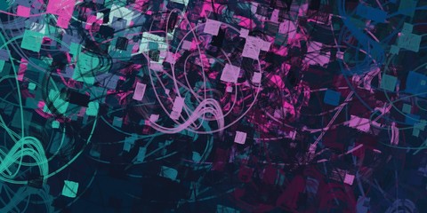 Artistic sketch backdrop material. Abstract geometric pattern. Chaos and random. Modern art drawing painting. 2d illustration. Digital texture wallpaper.