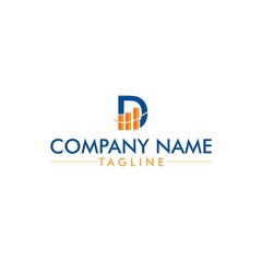 d icon company logo simple busines