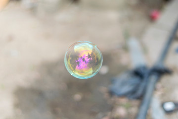 bubbles in the park