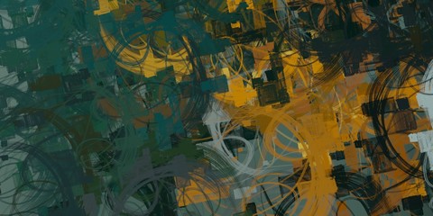 Artistic sketch backdrop material. Abstract geometric pattern. Chaos and random. Modern art drawing painting. 2d illustration. Digital texture wallpaper. 