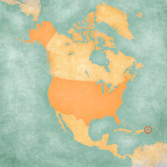 Map of North America - Puerto Rico (USA)