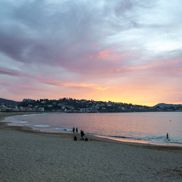 Sant Joan de Luz, France: Picturesque village on the Atlantic Ocean, in the Bay of Biscay. The last port of Aquitaine before the Spanish border.