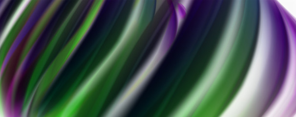 Color flowing waves, liquid conceptual abstract background