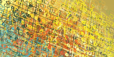 Artistic sketch backdrop material. Abstract geometric pattern. Chaos and random. Modern art drawing painting. 2d illustration. Digital texture wallpaper. 