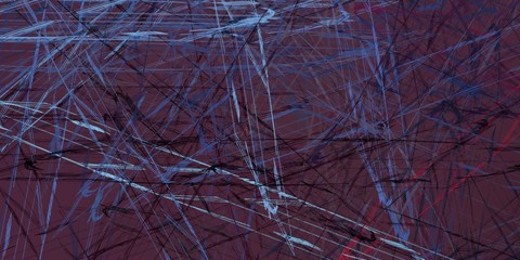 Artistic sketch backdrop material. Abstract geometric pattern. Chaos and random. Modern art drawing painting. 2d illustration. Digital texture wallpaper. 